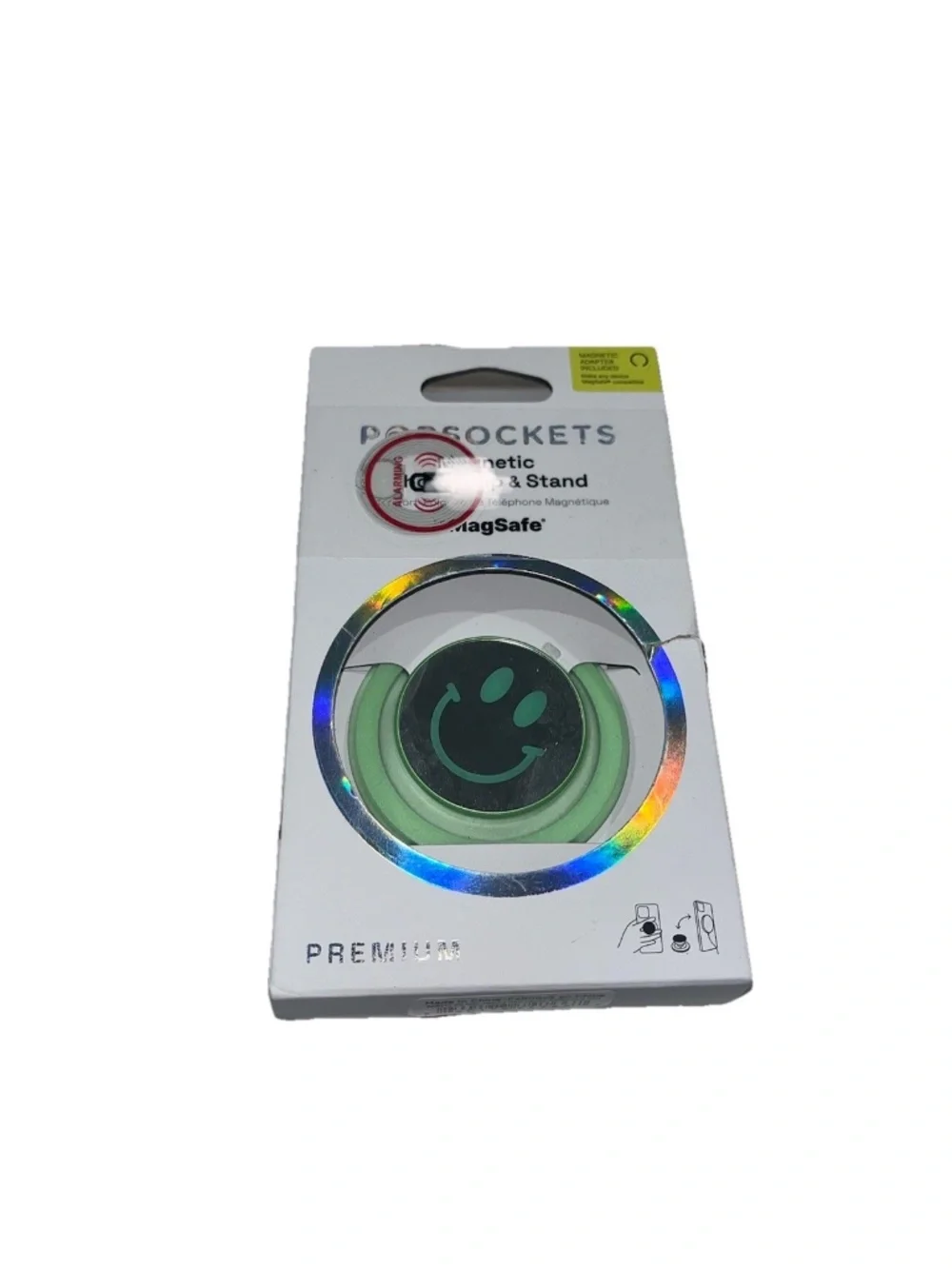 POPSOCKETS MAGNETIC PHONE GRIP & STAND WITH MAGSAFE MAGNETIC SMILEY FACE :)